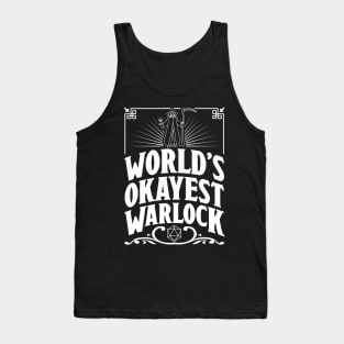 D&D Worlds Okayest Warlock Tank Top